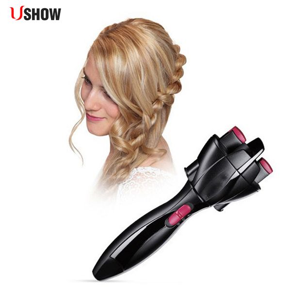 

automatic hair curler profesional hair curling fast styling knotter smart electric braid machine twist braided curling iron tool