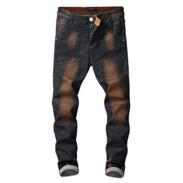 

высокое качество 2020 бренд джинсы мужские джинсы мужчины джинсовые черные джинсы для мужчин вышивка брюки мода отверстия брюки size28-38, Blue