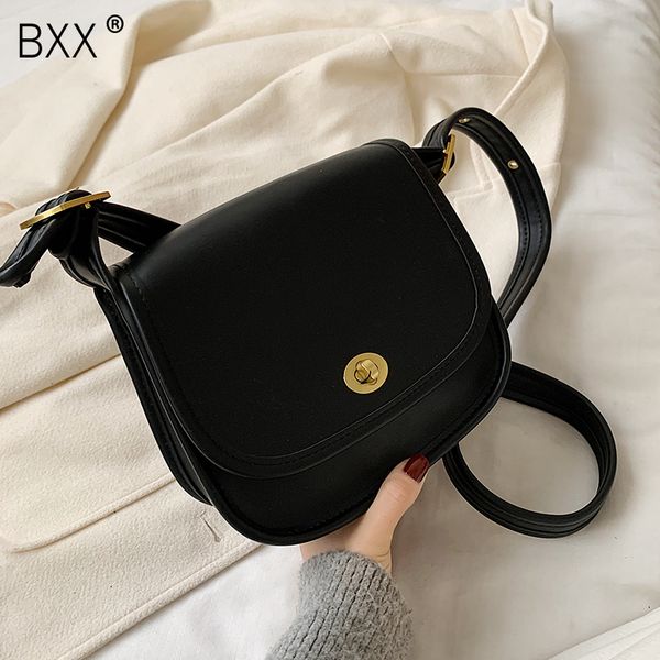 

bxx] pu leather crossbody bags for women 2020 spring fashion all-match flap shoulder messenger bag lady travel handbags hk203