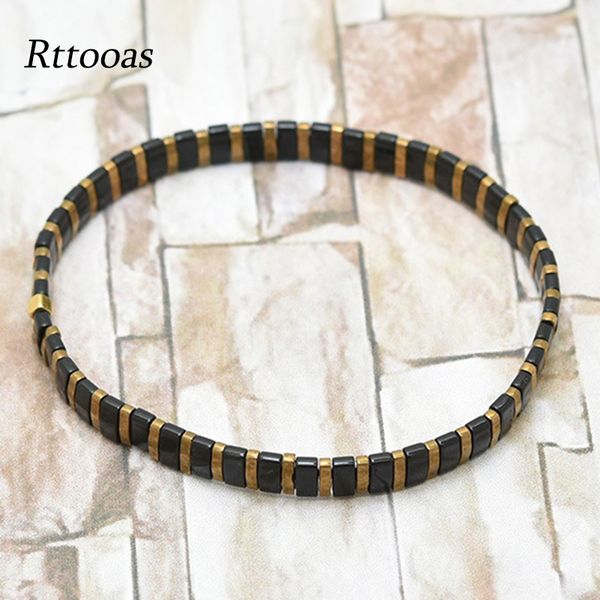 

charm bracelets rttooas delica miyuki bracelet women tila beads pulseira mujer 2021 fashion female jewelry handmade woven wholesale, Golden;silver