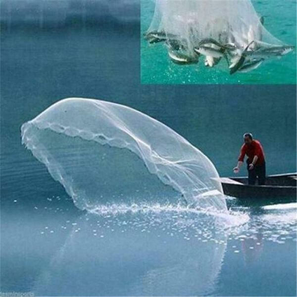 

aluminum ring monofilament thread throwing net saltwater fishing cast net outdoor sports equipment netting fishing tackle tools