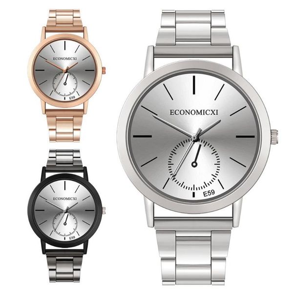 

men women wrist watch fashion quartz steel strap band business casual watches bracelets luxury quartz watches, Slivery;brown