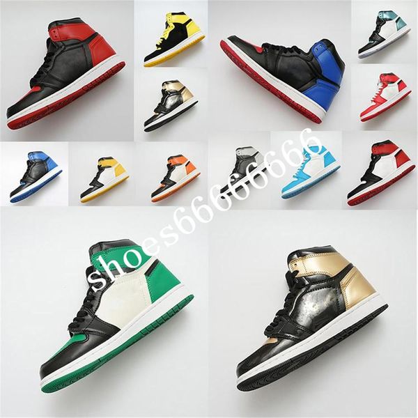 

designer shoes 1 og basketball shoes mens chicago 1s 6 mid new love unc sport shoes women rings sneakers bred toe trainers fdzhlzj, Black