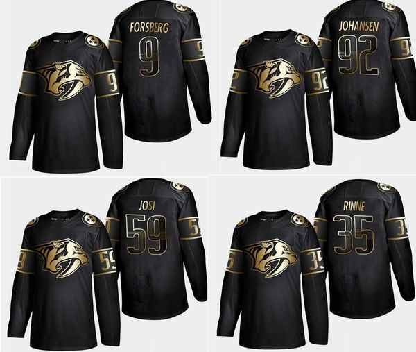 

2019 золотое издание 95 мэтт дюшен 59 роман йоси 92 райан джохансен 9 филип форсберг настроить любое имя любое количество хоккей джерси, Black;red