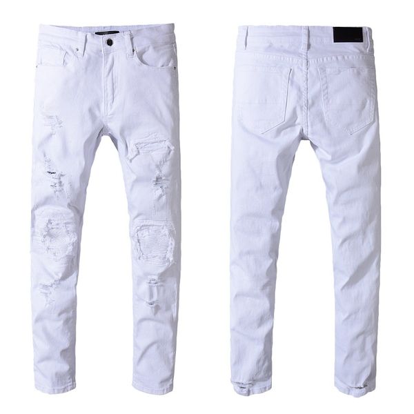 

Mens Designer Pants Distressed Ripped Jeans Famous Fashion Cool Mens Designer Jeans Motorcycle Biker Causal Denim Mens Jeans