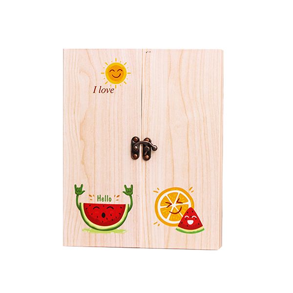 

30 sheets p wood color retro button diy memo for family baby scrap