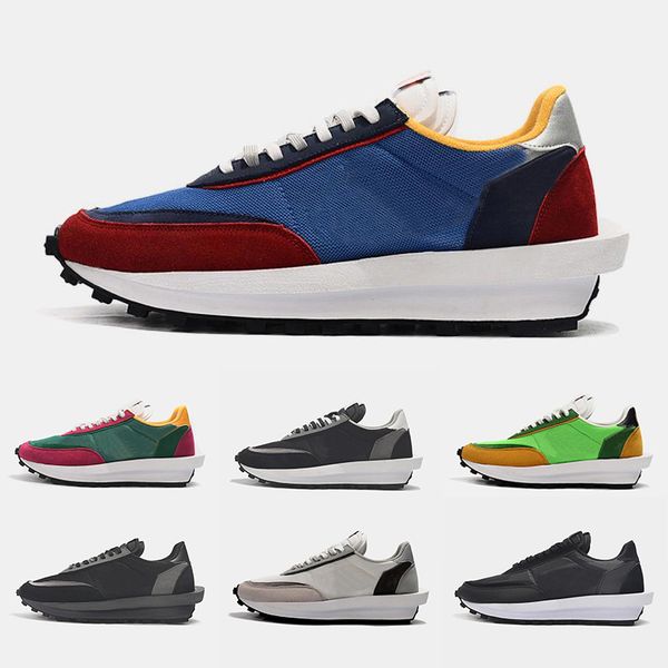 

casual shoes sacai ldv waffle daybreak trainers mens sneakers for women tripe s sports running shoes size eur 36-45, Black