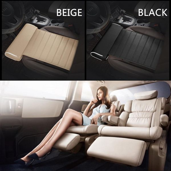 

universal car seat cushion foot support pillow leg support longer leather knee pad thigh pillow interior car accessories