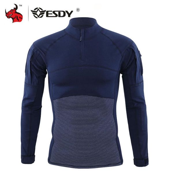

esdy motorcycle jacket winter thermal underwear quick dry sport running t-shirt set breathable tight long moto jacket