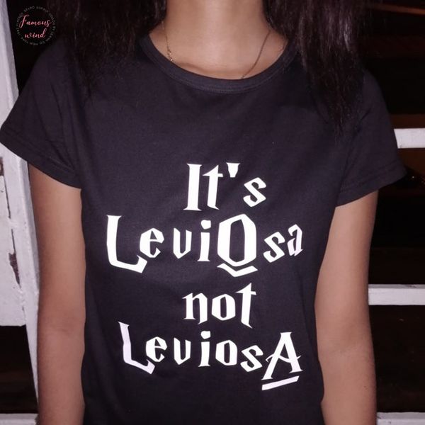 

его leviosa не leviosa магия harajuku смешные футболки женщины tumblr tshirt punk летние топы мода хлопок майка femme, White