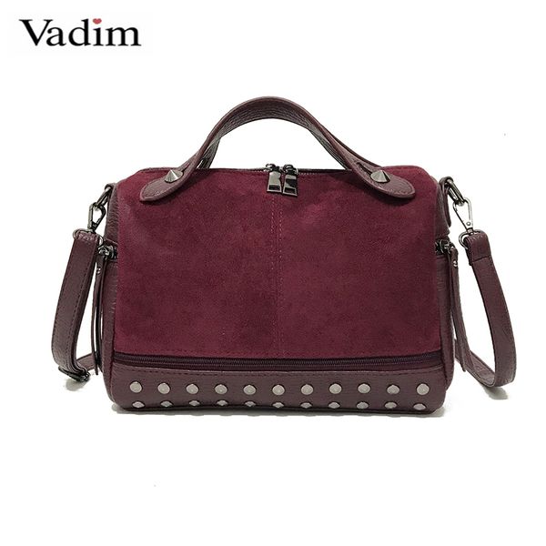 

vadim multifunction boston bag women handbags ladies messenger bags shoulder female crossbody bag rivet designer bolsa feminina