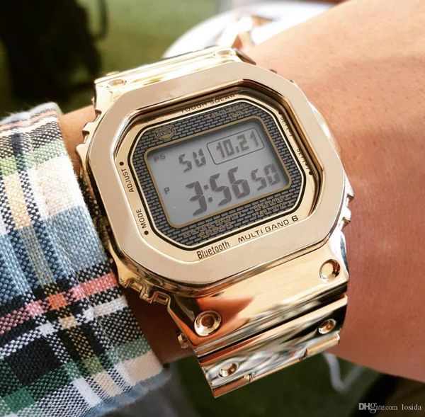 

Новый горячий продавать Мужская сталь пояса наручные часы ударопрочные Светодио