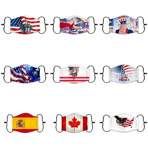 

summer american eagle white house statue of liberty designer face mask washable reusable dust windproof cotton masks #9961
