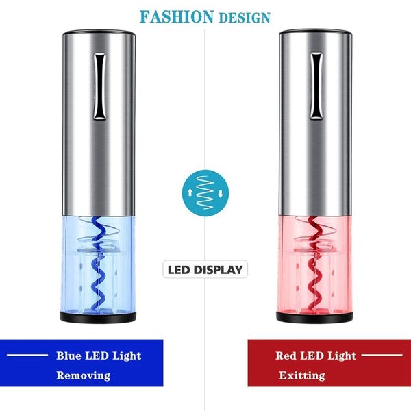 

electric wine opener rechargeable over charger&foil cutter,automatic corkscrew wine openers as gift-stainless steel