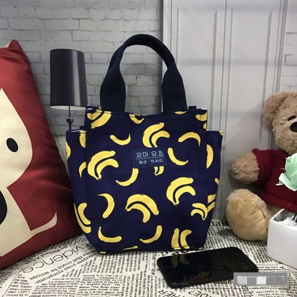 

new fresh insulation cold bales thermal lunch bag waterproof convenient leisure bag canvas lunch box, handbag, mother, Blue;pink
