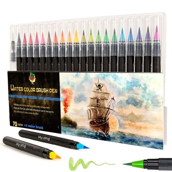 

art markers with flexible tips professional painting drawing watercolor brush pens