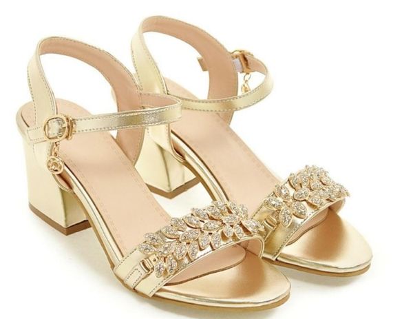 

2019 water drill women's sandals in summer with new style high heel coarse heel, Black
