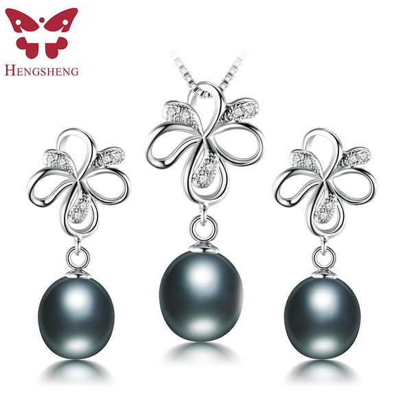 

2019 new pearl jewelry women set,earrings&pendant for women,flower shape,white/black/pink/purple pearl set,wedding/party/date