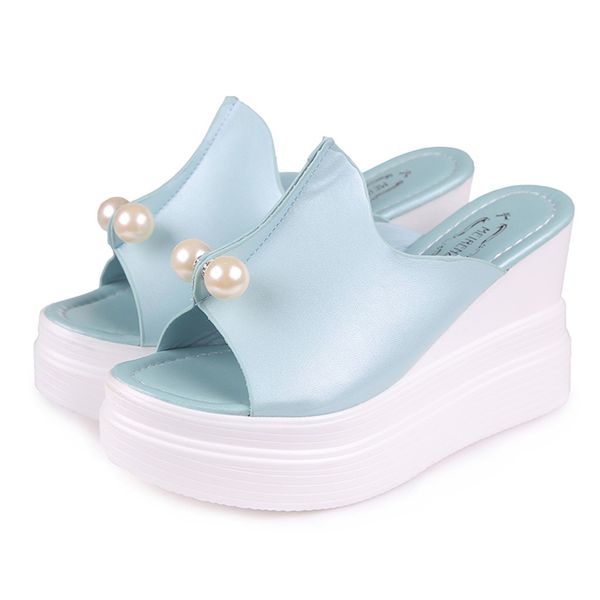 

2019new summer woman shoes women flower summer sandals slipper indoor outdoor flip-flops beach shoes ladies platform slipper 15, Black