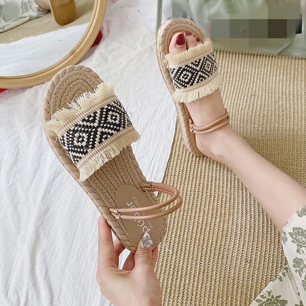 

clear heels female sandal sandals straps fashion womens shoes 2020 slip-on loafers summer women's tassel all-match ladies lace, Black