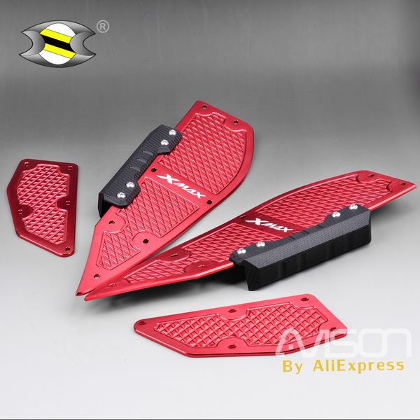 

for yamaha xmax x max x-max 250 300 2017 2018 motorcycle modified parts mats cnc footrest footpads aluminum alloy pedal plate