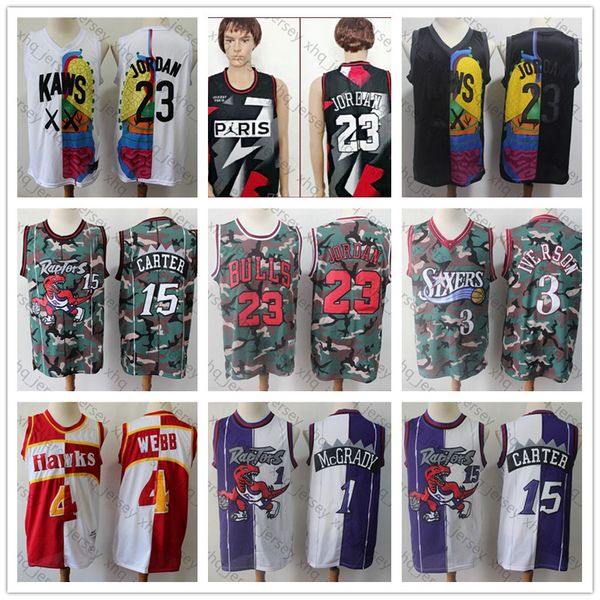 

Dominique 21 Wilkins Spud 4 Webb Hakeem 34 Olajuwon Vince 15 Carter Tracy 1 McGrady Penny 1 Hardaway Jaylen 33 Bird Color matching Jerseys