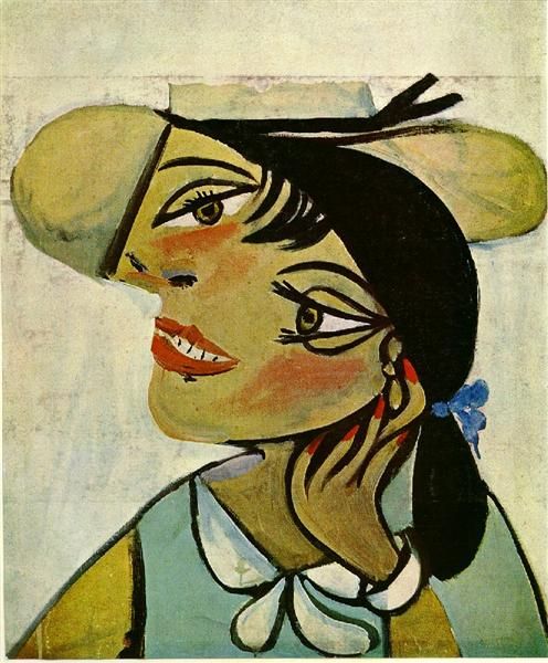 

pablo picasso classical oil painting portrait of woman in d'hermine pass (olga) 100% handmade by experienced painter on canvas picasso6