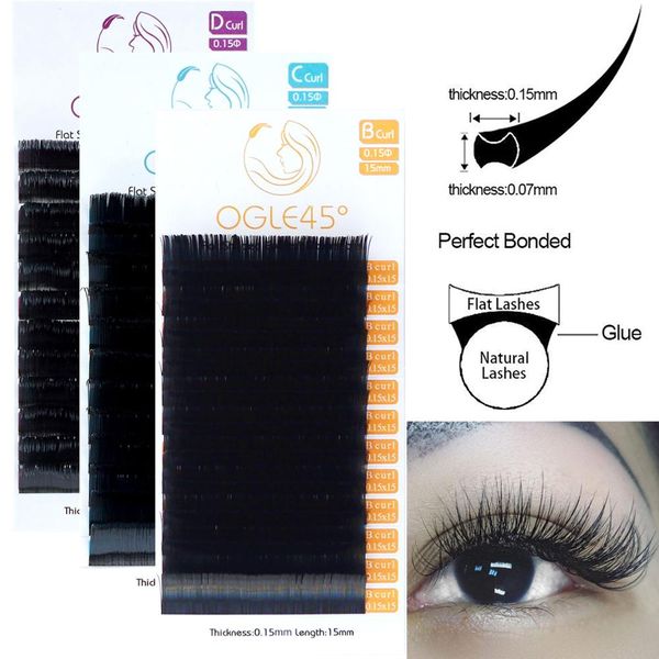 

ellipse eyelash extensions c/d curl flat eyelash extension