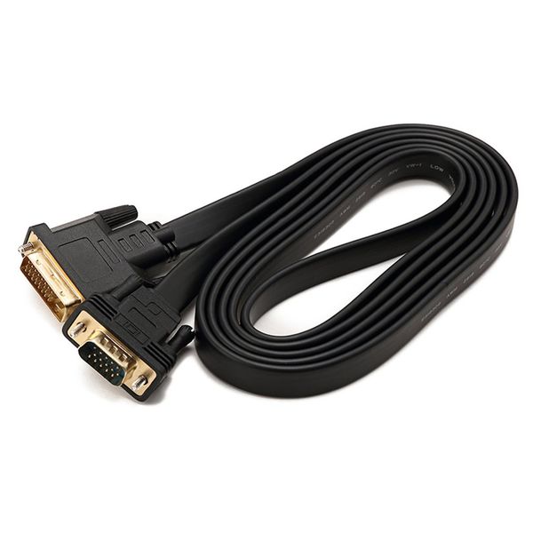 

dvi 24+1 male to vga male adapter video cable converter 24+1 25pin dvi-d to vga 1080p for projector tv for pc