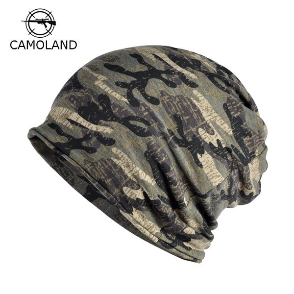 

fleece autumn winter summer hat men women tactical military army camouflage beanie knitted cotton skullie thermal scarf camo cap mx191116, Blue;gray