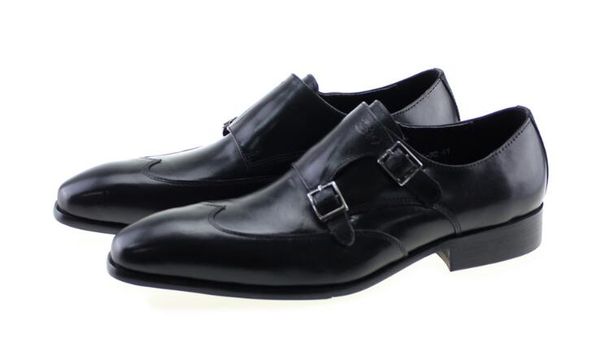 

dress shoes men spring model genuine leather black 39-45 slip-on