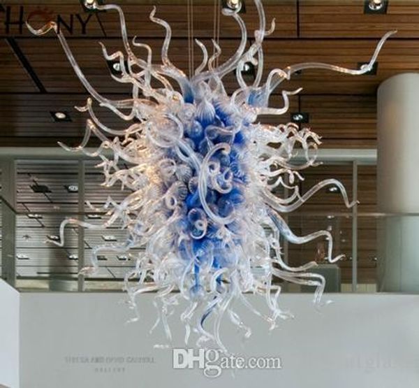 

ac led customized style competitive price light professional design contemporary cobalt blue chandelier