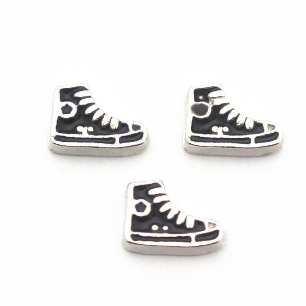 

new novelty 20pcs/lot shoe alloy floating charms living memory floating lockets charms for diy accessory, Bronze;silver