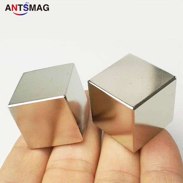 1-дюймовый мощный неодимовый квадратный кубик магнит 25 мм сильный блок магнитный держатель крепеж редкоземельный NDFEB DIY многопользования