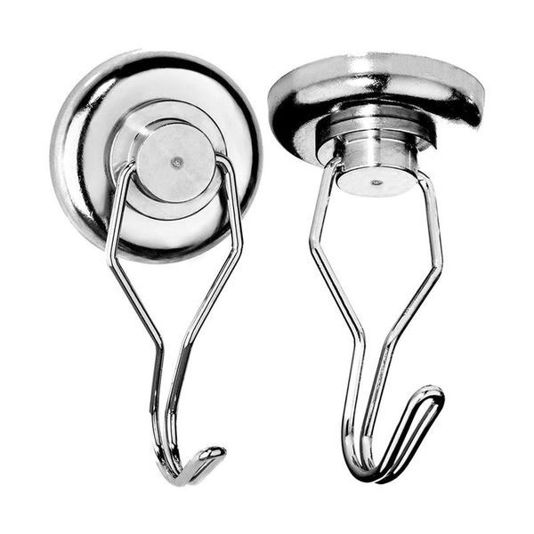2019 100 Lbs Magnetic Hooks Heavy Duty Magnets Key Holder Grill Apron Hanger Refrigerator Magnet Hangers Holders 2x Chrome Hook From Serlima 43 88