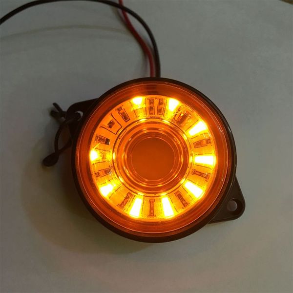 

5pcs leds car round side marker 10-30v lights truck lights round trailer lamp