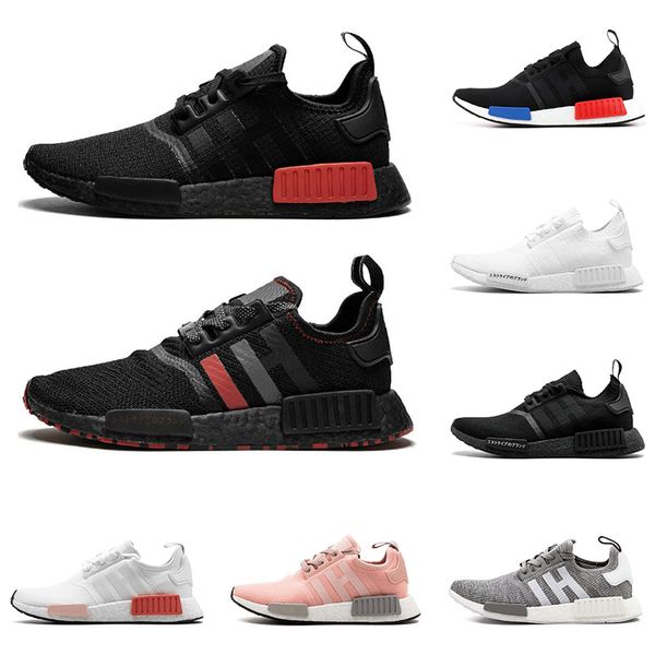 

2019 nmd r1 primeknit japan triple black white red og pink men women outdoor hoe runner breathable port hoe trainer fa hion neaker