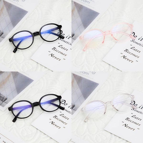 

frame can be equipped with myopia 15988 trendy optical anti-blue myopia glasses light plain glasses, Silver