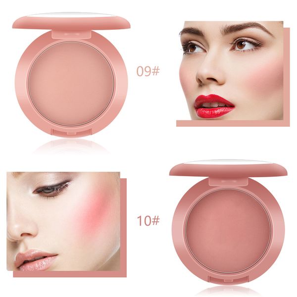 

miss rose 12 colors matte blush baked cheek mineral blusher palette face contour concealer blush foundation makeup beauty tslm1