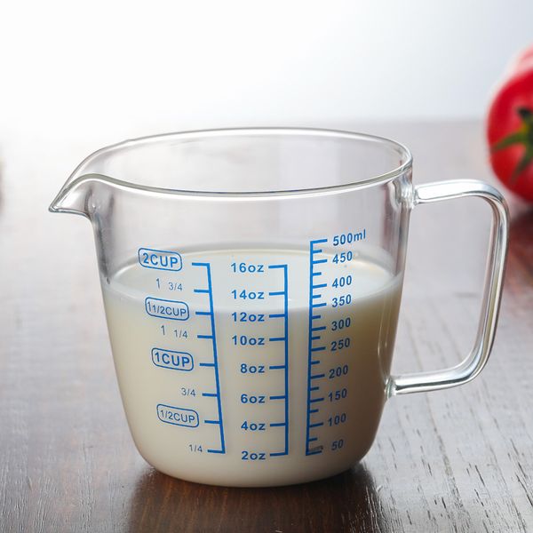 

250ml and 500ml kids measuring coffee milk mug with scale measuring heatproof mugs beer cups drinkware can microwave dhl ing