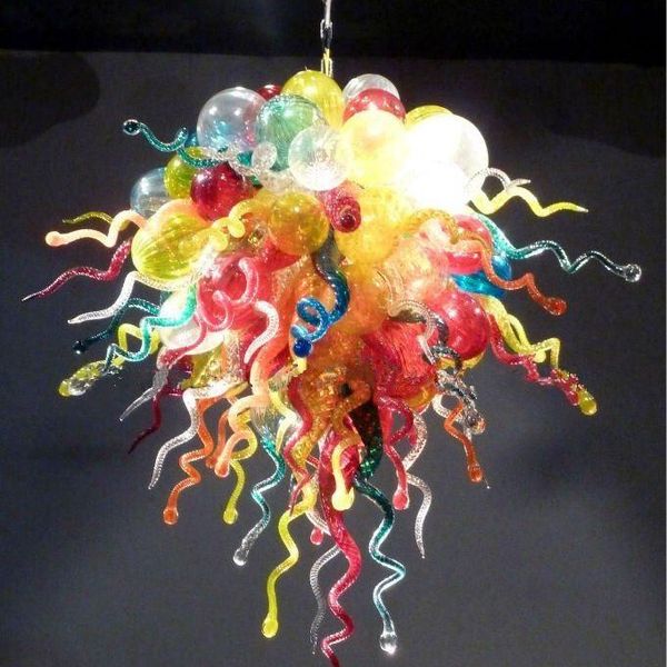

lamps european baroque chandeliers lighting with stain led light source hand blown glass american style chandeleir