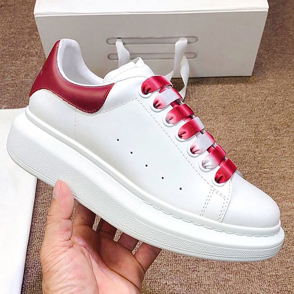 

mens womens casual thick shoes sneakers flat shoes mens large size womens sneakers designer shoes thicksoled sneakers leather oversized qwl, Black