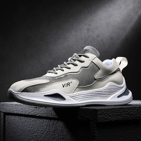 

hemmyi 2020 men's shoes breathable spring/autumn shoes for men comfortable outdoor sneakers shoe support dropshipping, Black