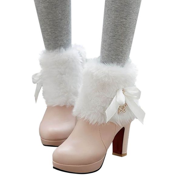 

fashion women boots waterproof platform ankle for women shoes black high heels zipper ankle boots #ew