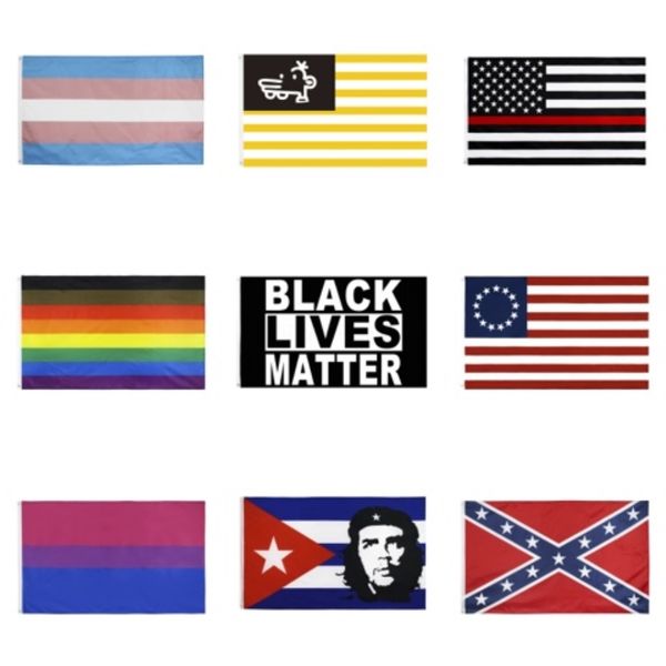 

50pcs direct factory оптовая двойной прошитой 90x150cm 3x5 fts lgbt pride радуга бисексуальность би би флаг # 838