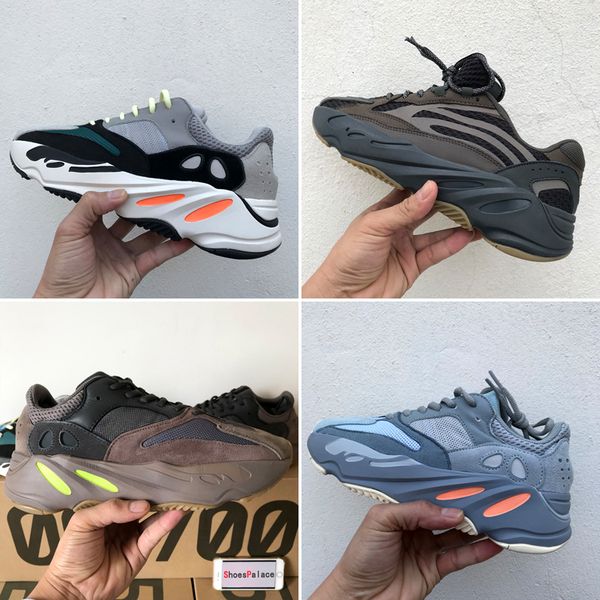 

С коробкой 2019 Wave Runner 700 Hospital Teal Blue Inertion 2.0 Tephra Static Mauve 3M материал Мужчины Женщины кроссовки спортивные кроссовки