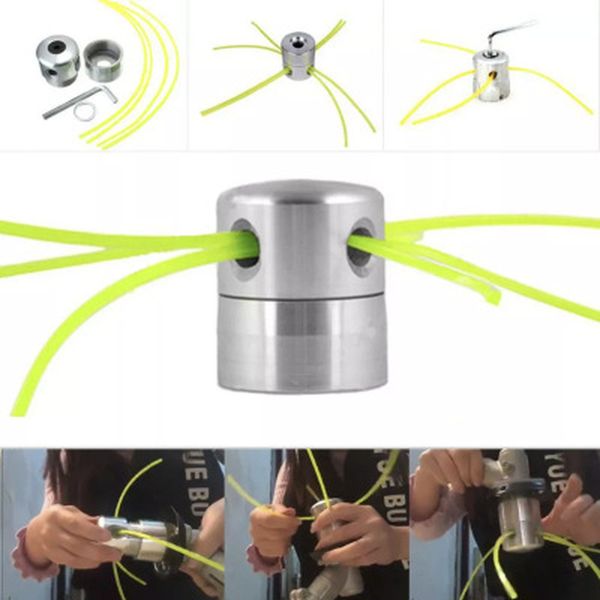 

universal trimmer head aluminium strimmer head trimmer heads grass brush cutter lawn mower accessory with line