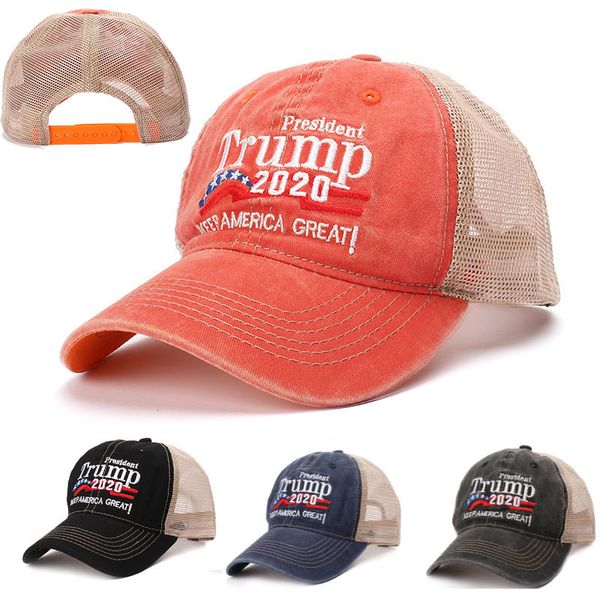

make america trump 2020 caps president hats net new baseball ball cap rivet diamond bling sports travel beach sun hat party hats wx9-1436