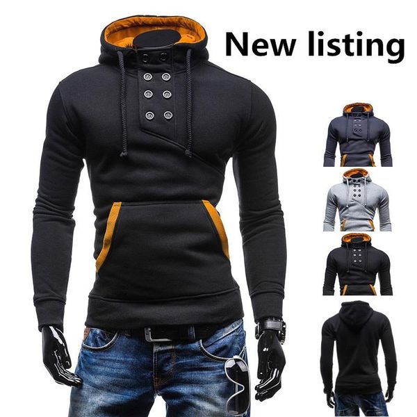 

wholesale-sudaderas hombre hoodies men sweatshirt casual outerwear coat sport moleton masculino hip hop sweat jacket ,men's, Black