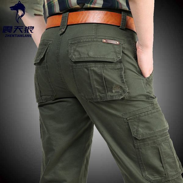 

2020 брюки-карго мужские хлопковые мульти-карманы мешковатые мужские брюки повседневные длинные брюки мужские комбинезоны армейские брюки pa, Black